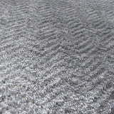 Grey Chevron Bamboo Silk Rug – Sievy – close-up of the weave (2)