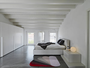 Tapis à motifs géométriques multicolor tufté à la main en laine de Nouvelle Zélande