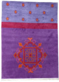 Teppich Lila aus Wolle 170x240 – Kathmandu