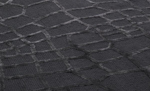 Harmony - Donkergrijs wollen en viscose vloerkleed - Moderne vloerkleden tegen outletprijzen - Bel-Deco