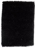 Teppich Schwarz Hochflor aus Polyester 60x90 – Bari