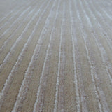 Ivory Wool and Viscose Rug – Safari – close-up of the weave