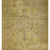 Teppich Grün Vintage aus Wolle – Up-Square – Gesamtansicht des Teppichs