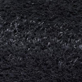 Teppich Schwarz Hochflor aus Polyester – Vesuvio – Detail der Webstruktur