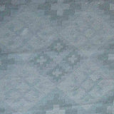 Teppich Grau geometrisch aus Wollmischung – Denim – Detail der Webstruktur