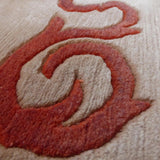 Beige Berber Wool Rug – Indigo – close-up of the weave