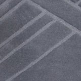 Vloerkleed grijs van wol – Eden – detail van de weving