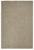 Alfombra floral gris de lino 170x240 – Legend