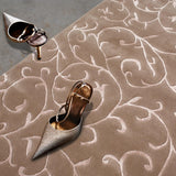 Teppich Beige aus Wolle und Viskose – Sydney – Detail der Webstruktur