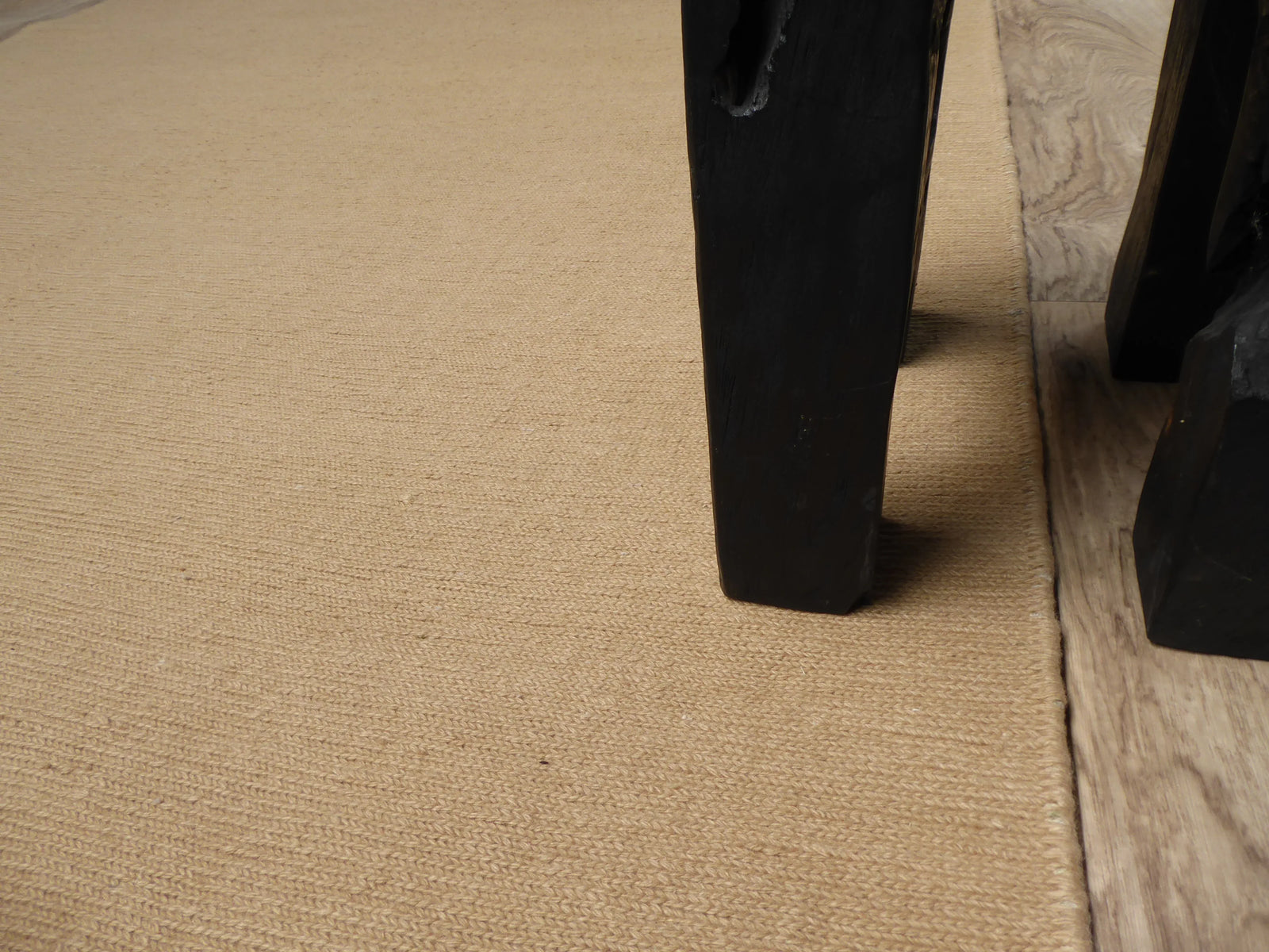 Grand Tapis Harmony – Beige Uni – 100% Laine de Nouvelle-Zélande Noué Main - Tapis Contemporains à Prix Outlet - Bel-Deco