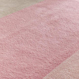 Vloerkleed roze van wol en viscose – Signature JFD – detail van de weving