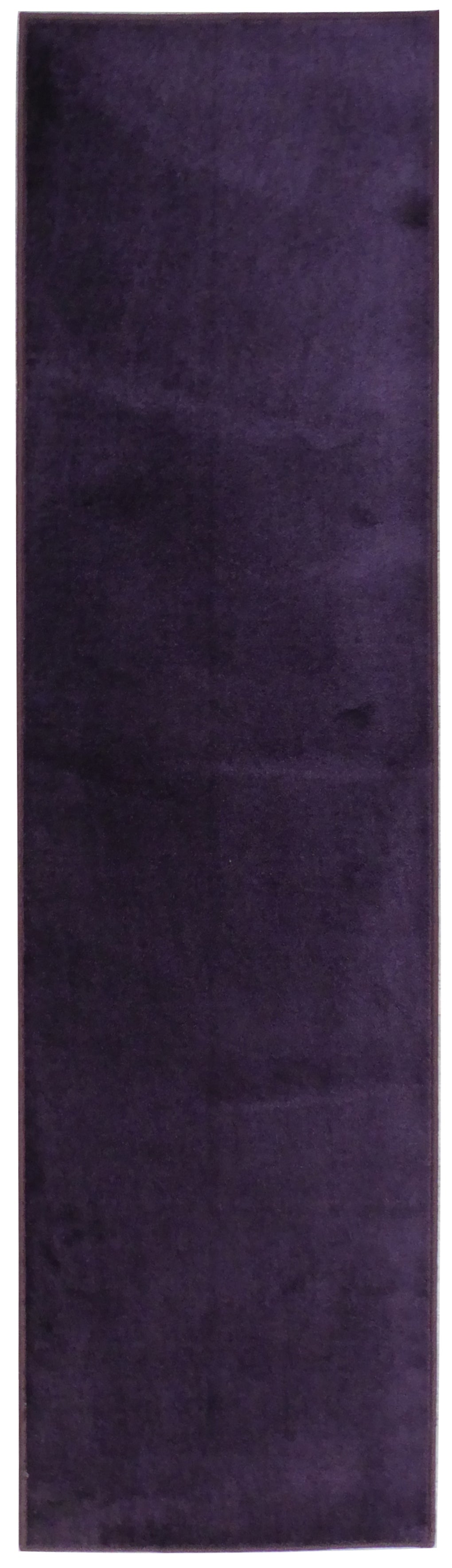 Promotion tapis grand passage uni violet brillant et soyeux en viscose
