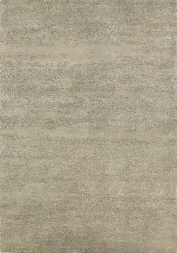 Vloerkleed groen van wol en viscose – Pacific – volledig zicht op het vloerkleed