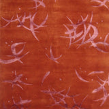 Tapis orange en laine et viscose – Sydney : vue d'ensemble du tapis