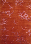 Tapis orange en laine et viscose 170x240 – Sydney