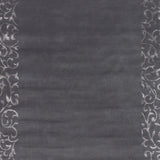 Tapis gris en laine et viscose – Sydney : vue d'ensemble du tapis