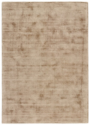 Luxueux et brillant tapis sable - 100% viscose - Erica