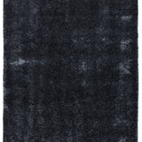 Teppich Schwarz Hochflor aus Polyester – Vesuvio – Gesamtansicht des Teppichs
