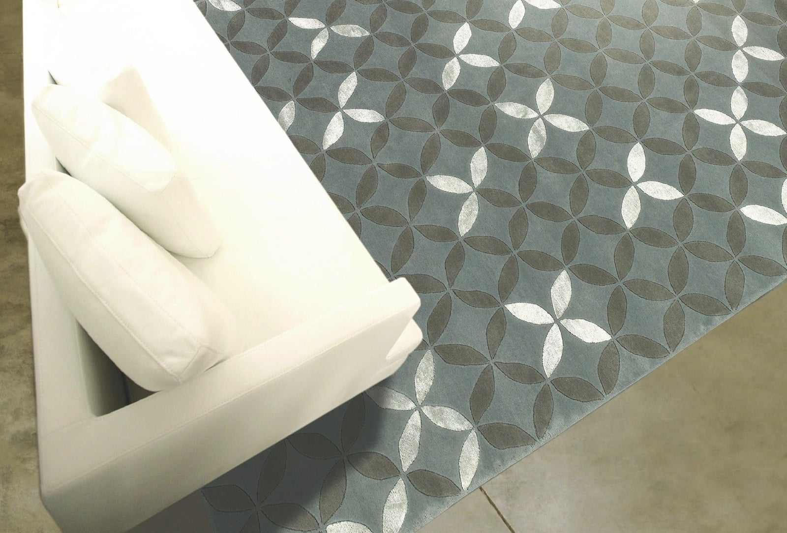 Tapis Sydney – Laine de Nouvelle-Zélande & Viscose – Design Floral Luxueux - Tapis Contemporains à Prix Outlet - Bel-Deco