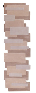Tapis de couloir rose en laine 70x140 – Mola