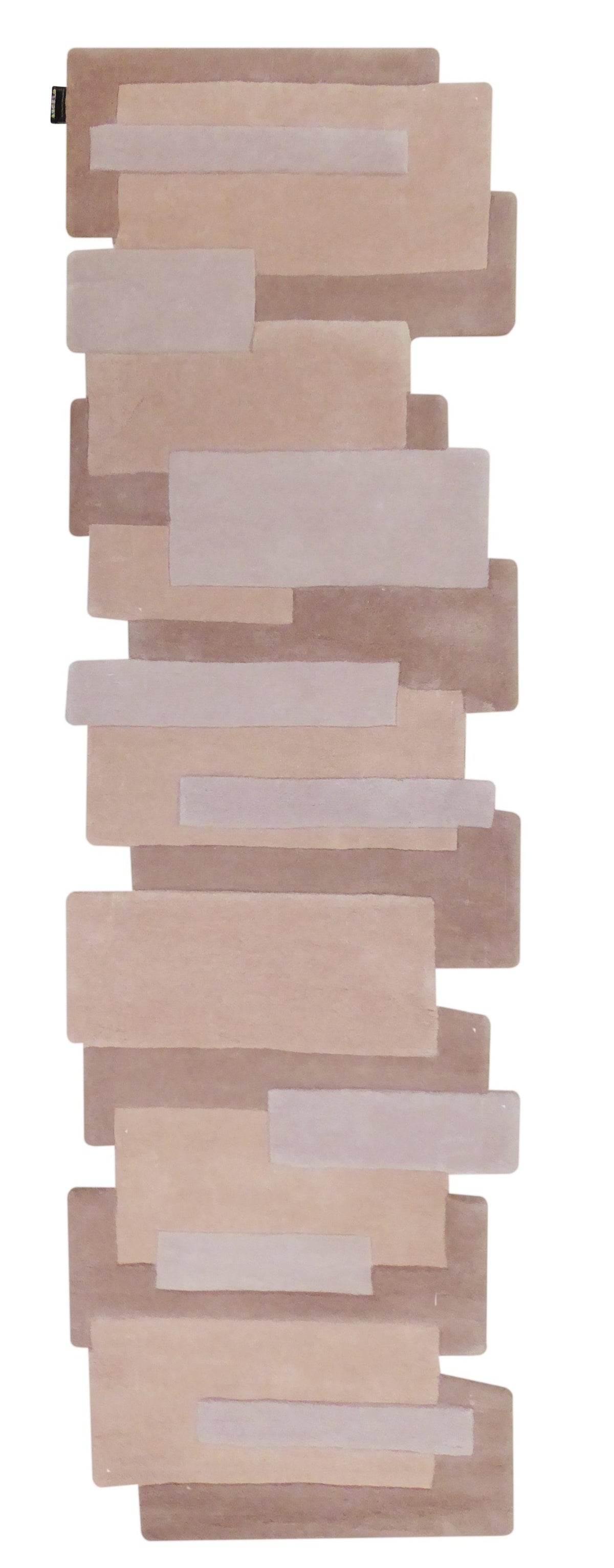 Pink Wool Hallway Rug 70x250 – Mola
