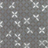Teppich Grau Geometrisch aus Wolle und Viskose – Sydney – Gesamtansicht des Teppichs