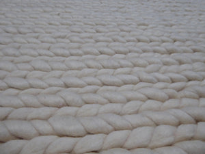 Promotion tapis en laine et coton