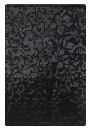 Promotion grand tapis à motif floral en laine de Nouvelle-Zélande et viscose
