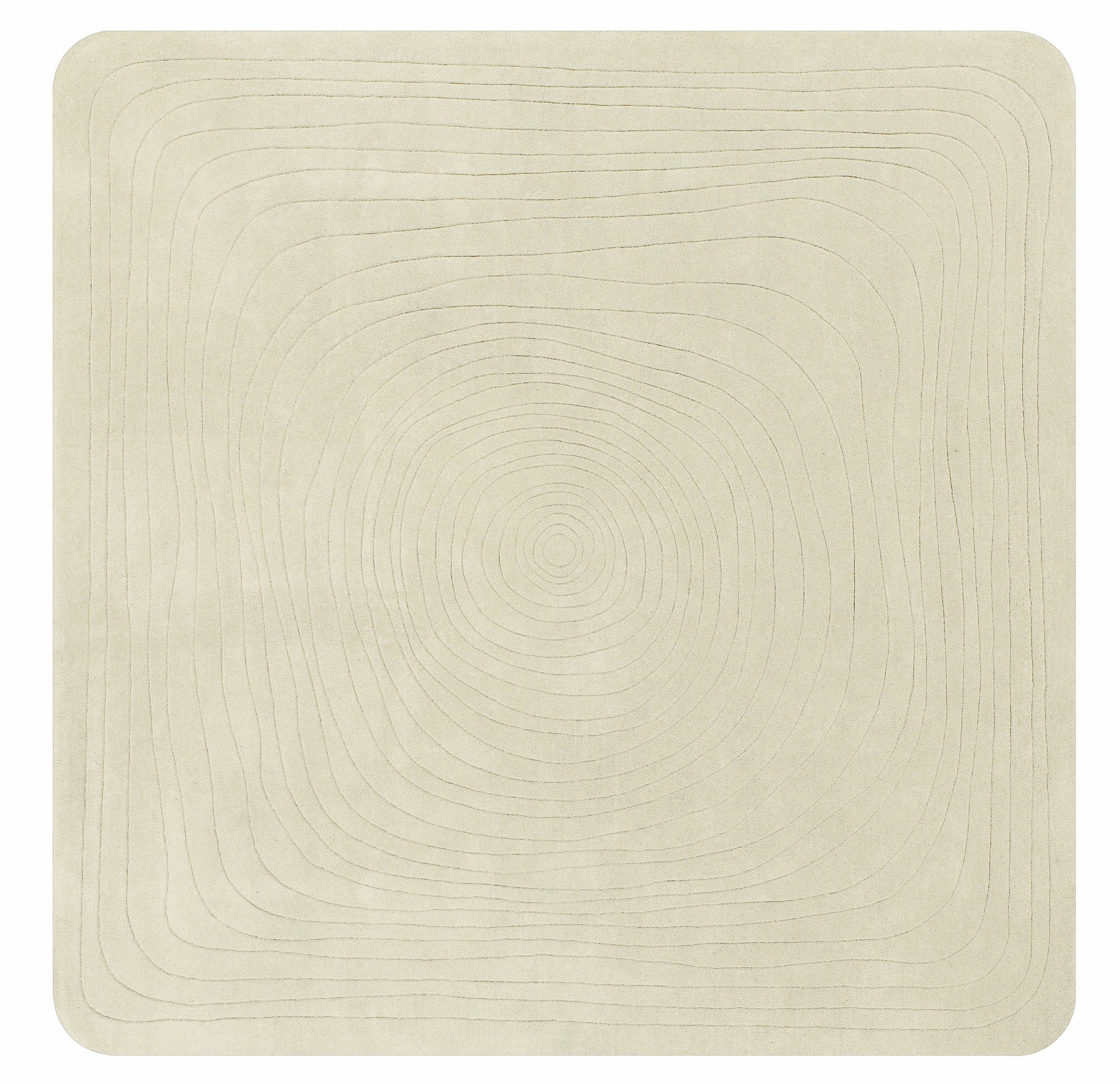Promotion élégant tapis de salon blanc cassé 100% laine bikaner