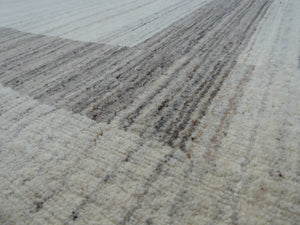 Promotion élégant tapis bicolore 100% laine naturelle d'Inde