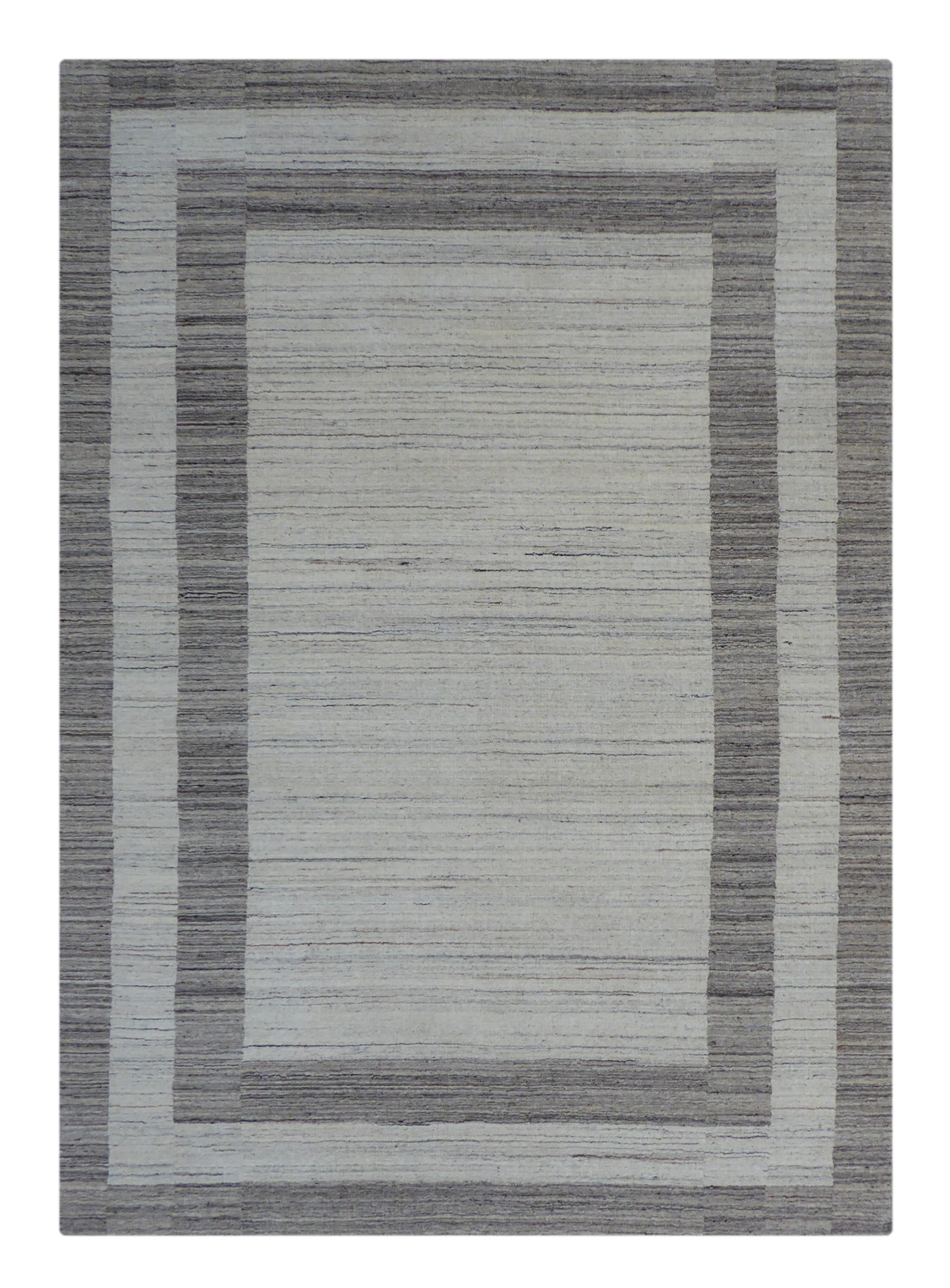 Promotion élégant tapis bicolore 100% laine naturelle d'Inde