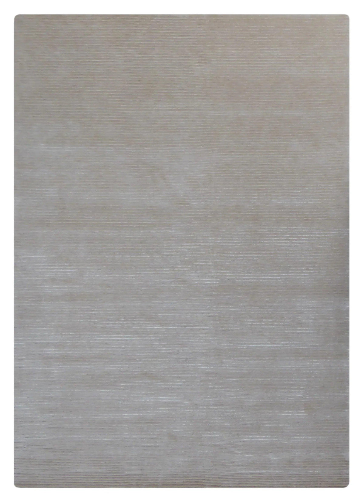 Ivory Wool and Viscose Rug – Safari – full view of the rug