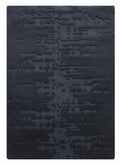 Tapis noir en laine Bikaner 120x170 – Eden