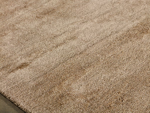 Luxueux et brillant tapis sable - 100% viscose - Erica