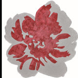 Teppich Rosa und Weiß aus Wolle und Viskose rund – Spring – Gesamtansicht des Teppichs