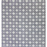 Vloerkleed wit en blauw van wol – Legaty – volledig zicht op het vloerkleed