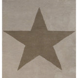 Beige Patterned Wool Rug – Eden – full view of the rug